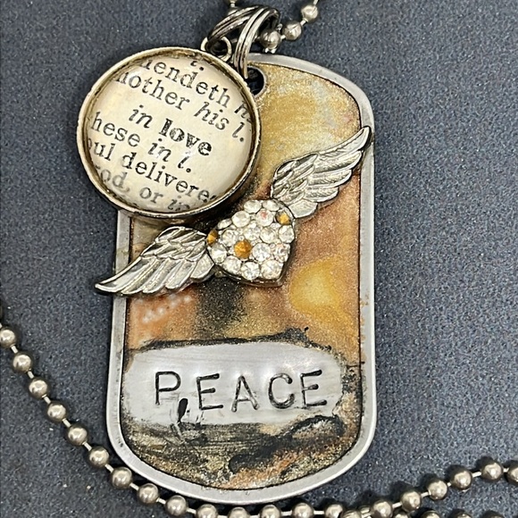 24” dog tags. Peace and love. - Picture 3 of 4